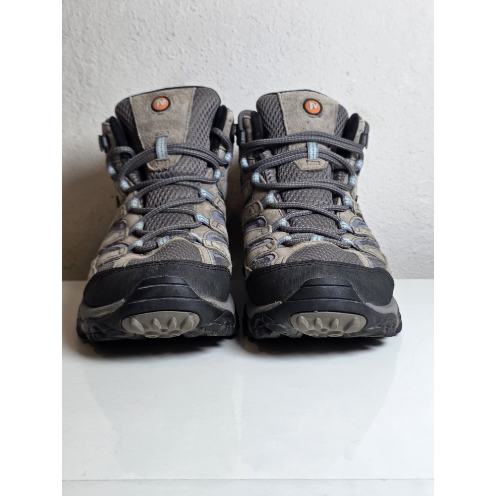 Merrell Moab 3 Mid Waterproof Boots Women's 8.5 Granite Trail Hiking Shoes J0605 - Picture 3 of 11